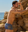 Azure Tan Through Swim Trunks