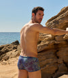 Azure Tan Through Swim Trunks