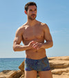 Azure Tan Through Swim Trunks