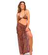 Cheetah Tan Through Beach Sarong