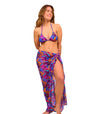 Paradise Purple Tan Through Beach Sarong