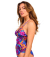 Paradise Purple Tan Through Tankini Top