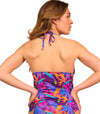 Paradise Purple Tan Through Tankini Top