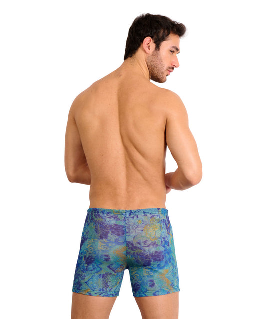 Azure Tan Through Swim Shorts
