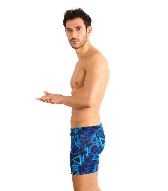 Blue Lagoon Tan Through Swim Shorts