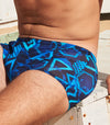 Blue Lagoon Tan Through Swim Trunks