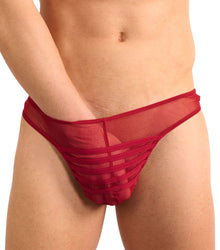  Cage Thong Scarlet Red