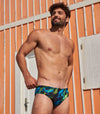 Java Tan Through Deep Waist Swim Brief