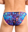 Mosaic Tan Through Swim Micro Brief