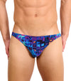 Mosaic Tan Through Swim Micro Brief