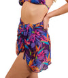 Paradise Purple Tan Through Beach Wrap