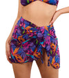 Paradise Purple Tan Through Beach Wrap