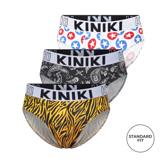 Cotton Printed Briefs 3 Pack - Mix