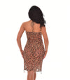 Cheetah Tan Through Beach Dress