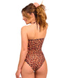 Cheetah Tan Through Tube Swimsuit