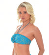 Emerald Tan Through Bandeau Bikini Top