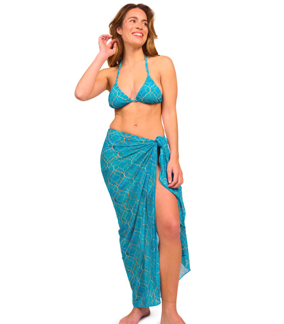 Emerald Tan Through Beach Sarong