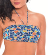 Monaco Tan Through Bandeau Bikini Top