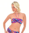 Paradise Purple Tan Through Bandeau Bikini Top