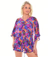 Paradise Purple Tan Through Poncho