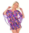 Paradise Purple Tan Through Poncho