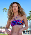 Paradise Purple Tan Through Bandeau Bikini Top