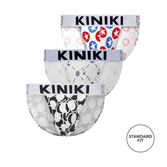 Cotton Printed Tangas 3 Pack - Mix