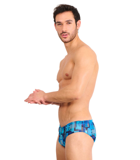 Ultramarine Tan Through Deep Waist Swim Brief