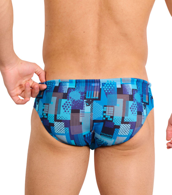 Ultramarine Tan Through Deep Waist Swim Brief