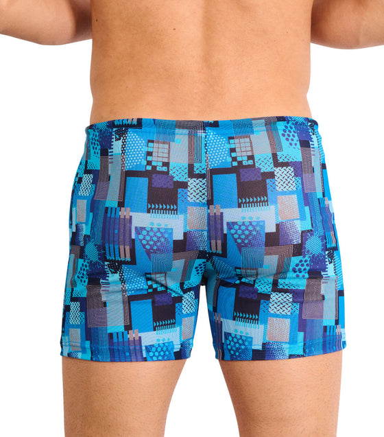 Ultramarine Tan Through Swim Shorts