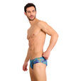 Azure Tan Through Deep Waist Swim Brief