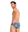 Azure Tan Through Deep Waist Swim Brief