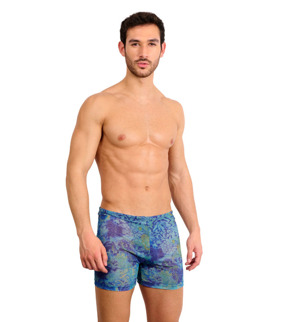 Azure Tan Through Swim Shorts