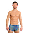 Azure Tan Through Swim Trunks