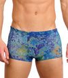 Azure Tan Through Swim Trunks