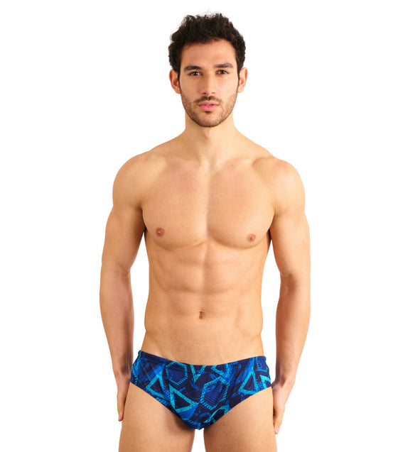 Blue Lagoon Tan Through Deep Waist Swim Brief