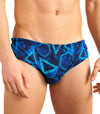 Blue Lagoon Tan Through Deep Waist Swim Brief