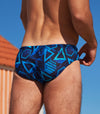 Blue Lagoon Tan Through Deep Waist Swim Brief