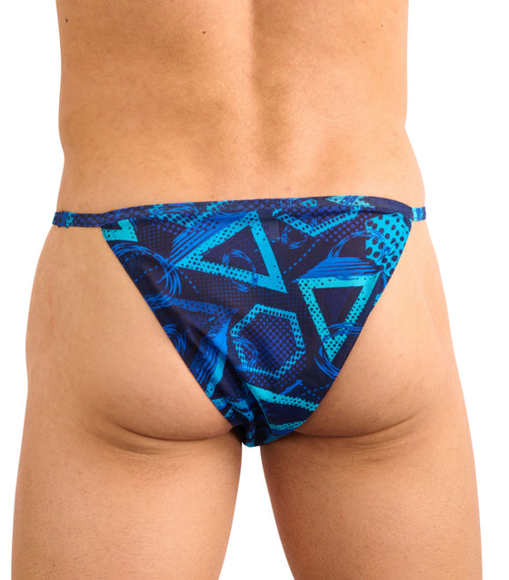 Blue Lagoon Tan Through Swim Tanga