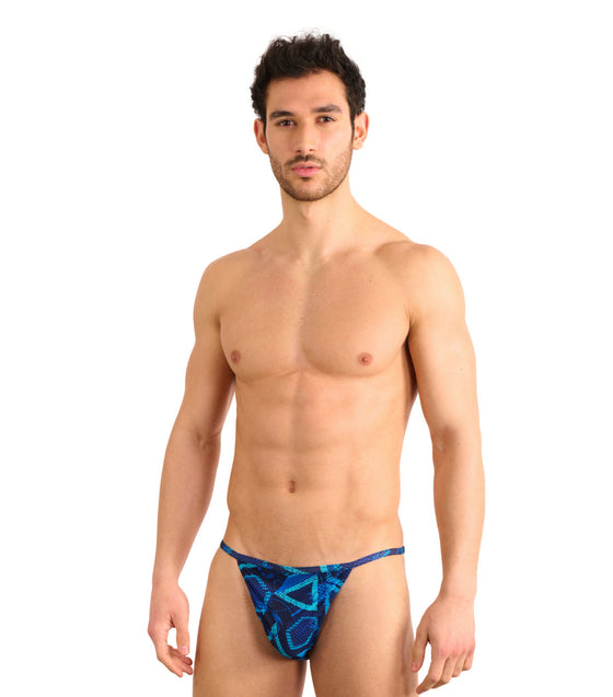 Blue Lagoon Tan Through Swim Tanga