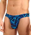 Blue Lagoon Tan Through Swim Thong