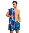 Blue Lagoon Microfibre Beach Towel