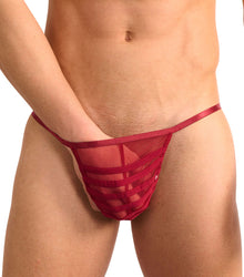  Cage G-String Scarlet Red