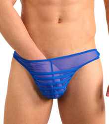  Cage Thong Blue