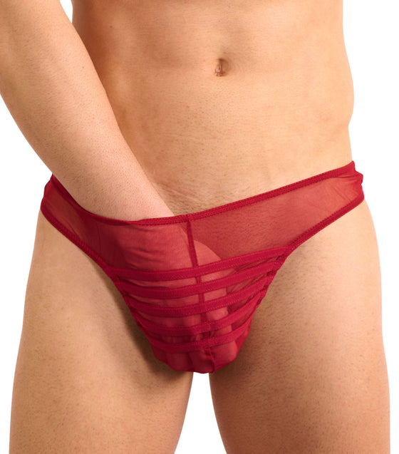 Cage Thong Scarlet Red