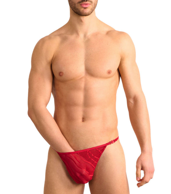 Fizzy Clip Side Tanga Scarlet Red