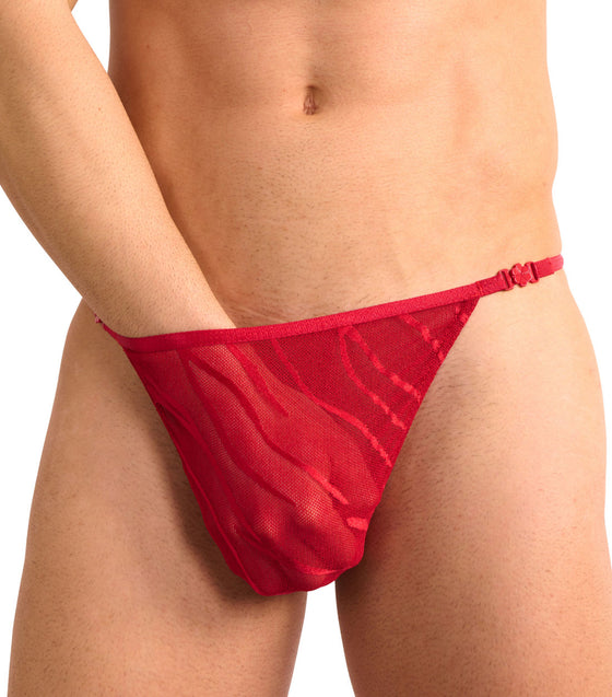 Fizzy Clip Side Tanga Scarlet Red