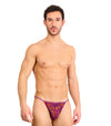 Hot Leopard Tan Through Swim Tanga