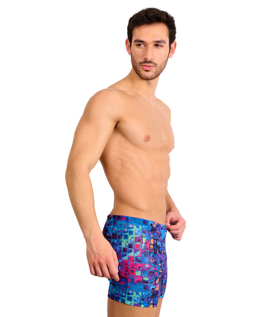 Mosaic Tan Through Swim Shorts