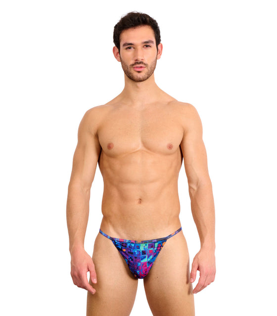 Mosaic Tan Through Swim Tanga